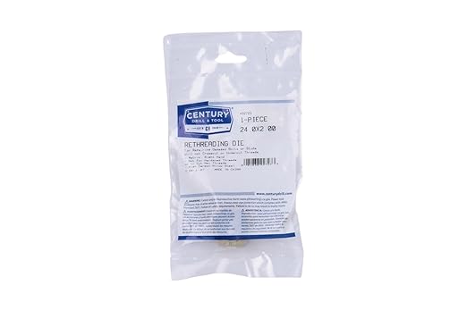 Century Drill & Tool, 92723, 24.0X2.00,Rethreading Die,Tool Set, Thread Repair