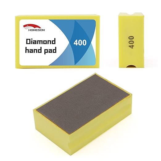 Diamond Hand Polishing Pads Electroplated Diamond Tools Pad for Granite MarbIe Stone Glass 400 Grit