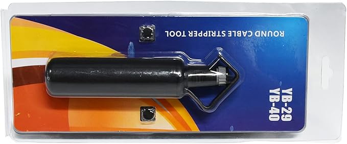 GROWORD Round Cable Stripper Tool - Adjustable Cutting Depth Jacket Slitter - Fast & Precise Removal - 3/16" to 1 1/8" Diameter