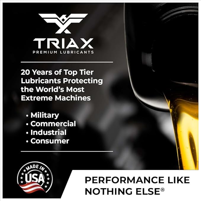 TRIAX Kompressor MV 46 / SAE 20 - Full Synthetic, Multi-Vis Air Compressor Oil - Commercial Grade - for Rotary, Vane, Screw, and Reciprocal - High Temp, 20,000 Hour Life, Non-Detergent (5 Gallon)