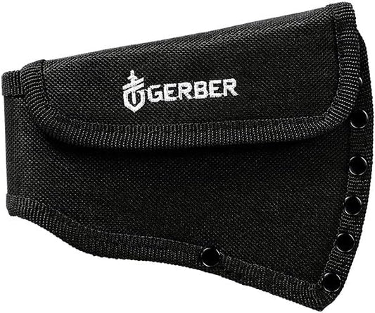 Gerber Gear Pack Hatchet - 3.5" Steel Blade Axe with Full Tang - Survival, Bushcraft and Camping Gear - with Mountable Nylon Sheath - Brown