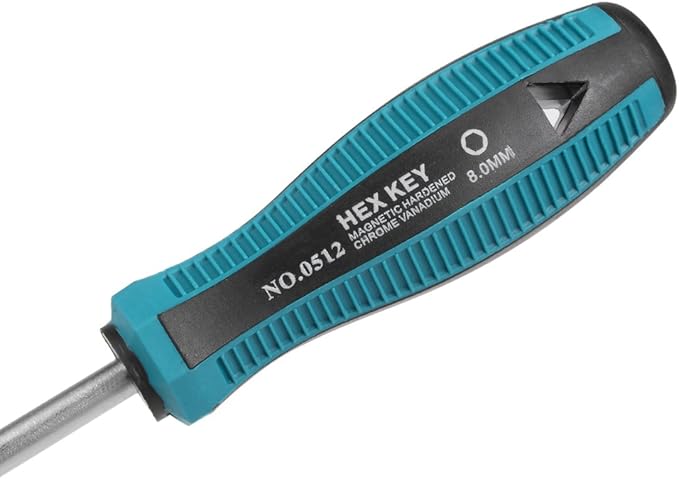 uxcell 8mm Non-Magnetic Tip Six Point Hex Nut Driver with 3.7-Inch Round Shaft