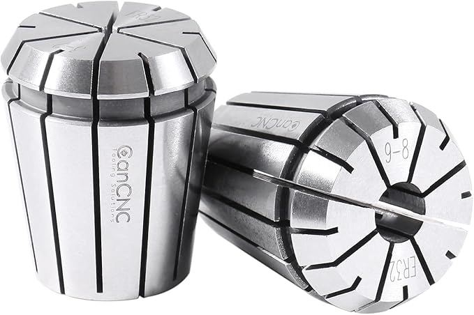 Accusize Industrial Tools 3 mm to 20 mm by 1 mm Er-32 Collet Set, 18 Pcs/Set in Fitted Strong Aluminium Box, 3350-0585