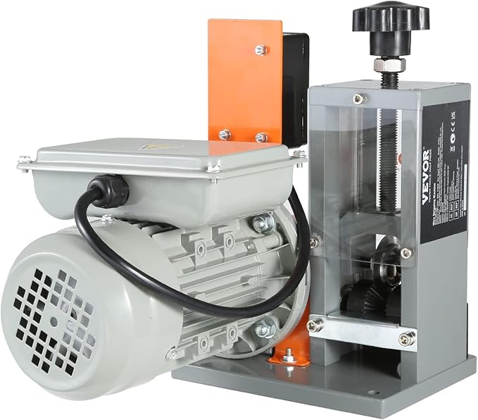 VEVOR Electric Wire Stripping Machine, 0.06''-1.18'' Automatic Wire Stripper, 180 W, 60 ft/min with Visible Stripping Depth Reference