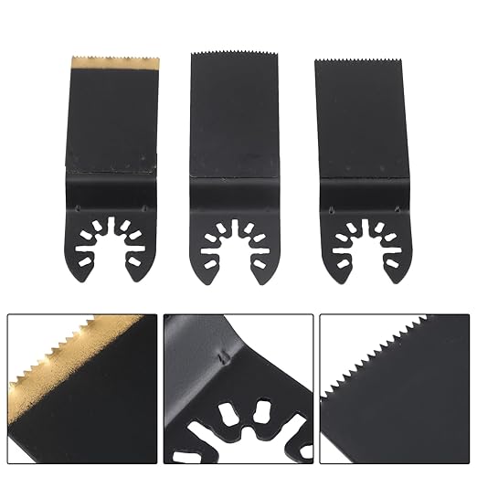 findmall Professional Oscillating Saw Blades 105Pcs Kit: Titanium and HCS for Wood, Metal, Plastic - Fast Installation