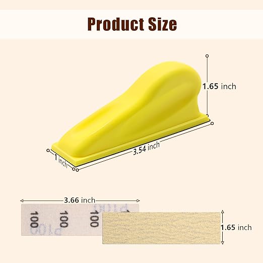 ZEHIQ 131Pcs Micro Sander Kit, 3.5??x 1??Detail Hand Sander for Crafting, Sandpaper Assortment of 40-1000 Grit for Small Projects DIY Crafts Wood Metal Polishing Tight Narrow Spaces