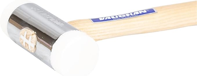 VAUGHAN Nylon Face Hammer, Chrome Plated Zinc Alloy Head, 2.75 Lbs, NT200, VN58416