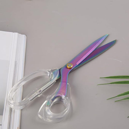 Acrylic Scissors, 9??Ultra-Sharp Titanium Coated Blades and Sharp All-Purpose Scissor, Sewing Scissors, Office Scissor, Comfortable Handle Design, Versatile Usage