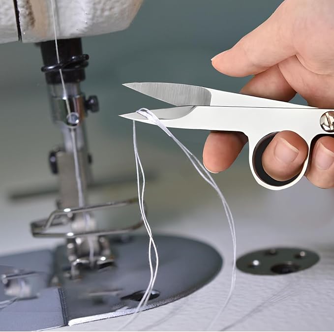 Thread Snips for Sewing, 4Pcs Sewing Snips with Protective Plastic Sleeve Small Scissors Mini Snippers Shear Trimming Nipper Clipper for Quilting, Embroidery, Dressmaking Tailoring Dressmaking