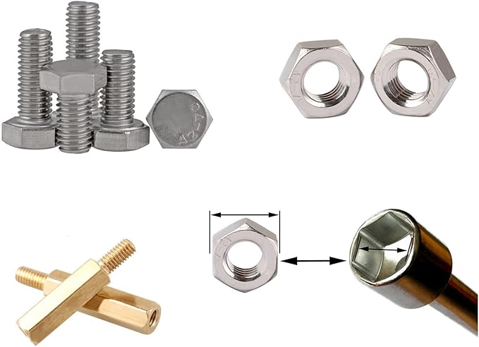 RLECS 2PCS 5.5mm/7mm Chromium Vanadium Steel Hex Nut Screwdriver Suitable for Automotive/Appliance Repair and Mechanical Equipment Maintenance
