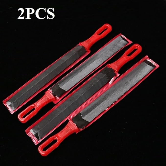 2PCS Hand Saw Sharpening Tool, Feather Shaped Taper Files, Sharpening And Straightening Files, Saw Files Hand Saw, File for Hand Saws Pruning Mill Taper