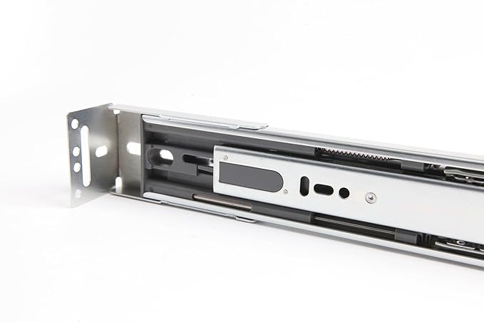 2 Pairs | Rear Mounting Brackets for Face Frame Cabinets - Compatible with HBL' 1.77 Inch (45mm) Width Drawer Slides, 0 to 3.5 Inch Adjustable.