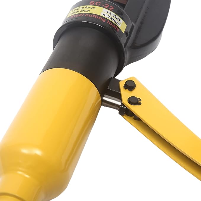 13 Ton 4-22mm Hydraulic Rebar Cutter&Benders Professional Handheld Hydraulic Rebar Cutter w/Box Steel Bolt Chain Cutting Tool for Roll Cages Can Cut Screw Thread Steel (Shear Area Max: 22mm/0.86in)