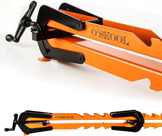 O'SKOOL Pressure Panel Clamps (2-Pack) - 4-Way Pressure Steel Clamps for Cutting Boards, Tabletops, and Cabinet Making - Ideal for Flush Joints & Precision Woodworking Projects, CAV013