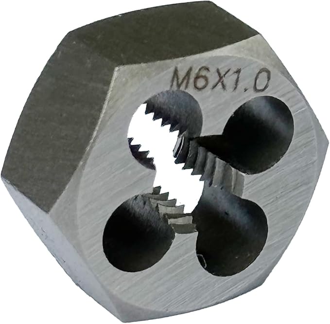 Yamesh M6 x 1 Hex Die Rethreading Die Thread Die Carton Steel For Right Hand