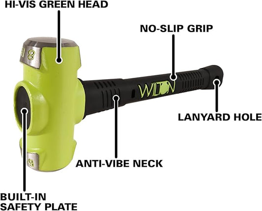 Wilton B.A.S.H 16" Sledge Hammer, 8 Lb Head (20816)