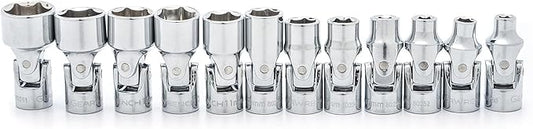 GEARWRENCH 12 Pc. 1/4" Drive 6 Pt. Flex Socket Set, Metric - 80311