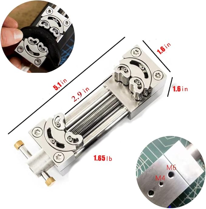 Stainless steel special-shaped vise, intelligent fractal fixed mounting device for tabletop, CNC processing fixing device, suitable for handicrafts, jewelry processing, models, DIY, maintenance, etc.