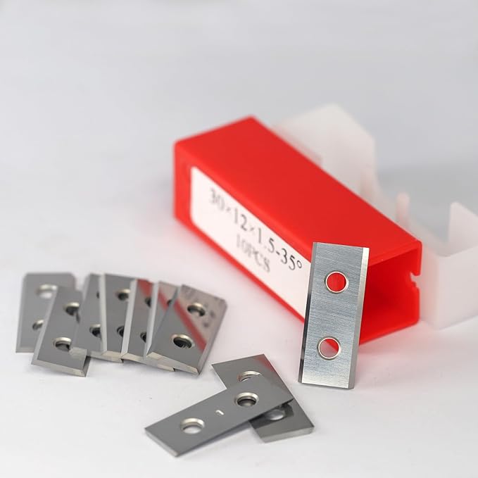 1.18" 30mm Carbide Inserts Scraper Blades for Paint Scraper Hand-Held Scrapers Spiral Helical Planer Cutter Heads and Router Bits
