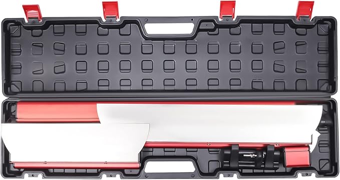 Drywall Skimming Blade Set Plaster Smoothing Tools Stainless Steel Drywall Knife for Finishing and Smoothing Walls and Ceilings, 15.7, 23.6, 31.4cm Blades+35.4-63in Extension Handle