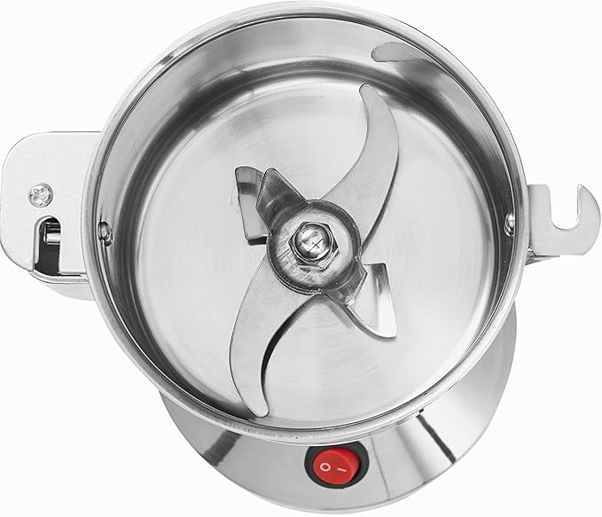 VEVOR 150g Electric Grain Mill Grinder, High Speed 850W Commercial Spice Grinders, Stainless Steel Pulverizer Powder Machine, for Dry Grains Spices Cereals Coffee Corn Pepper, Straight Type