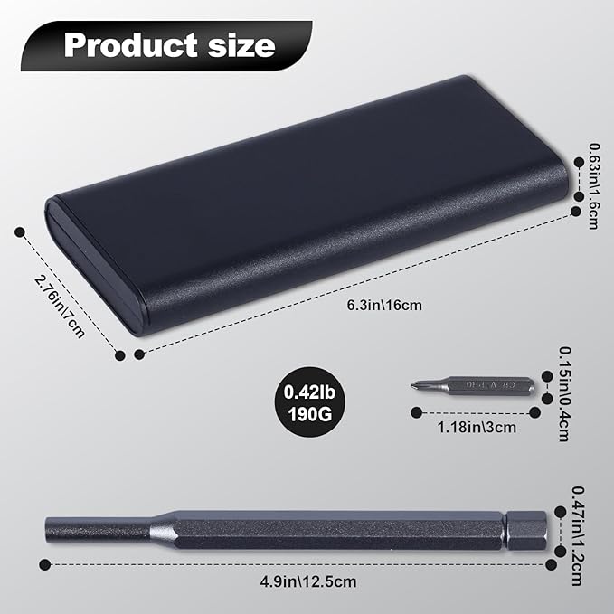 25-in-1 Professional Magnetic Mini Repair Tool Kit, Small Precision Screwdriver Set, Mini Precision Screwdriver Set Small Bit Tool for Phone, Computer, Watch, Laptop, Macbook, Ring Doorbell, Eyeglass