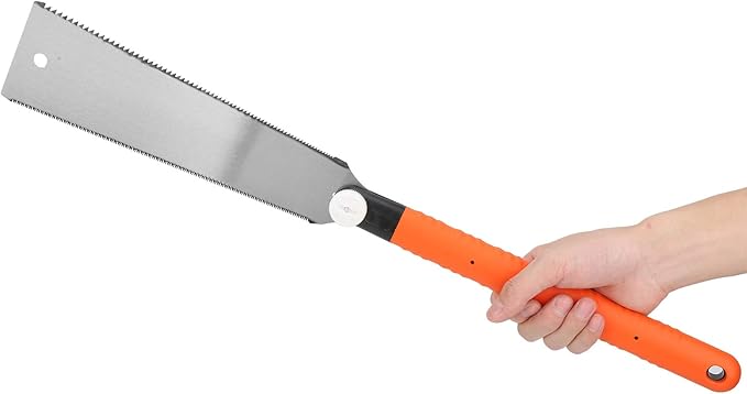 Japanese Saw, Hand Saw Double Pull Saw Long Handle Woodworking Saw Flexible Blade Handsaw for Woodworking 10in