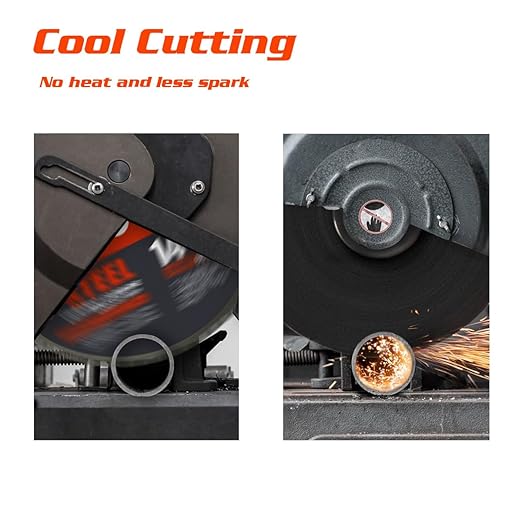 14 Inch Metal Cutting Saw Blade, 66 Tooth Cermet Carbide Steel Cutting Blade, Long Life Metal & Stainless Steel Cutting Chop Saw Blade, Fits Evolution 14" Chop Saws and Other Table Saws