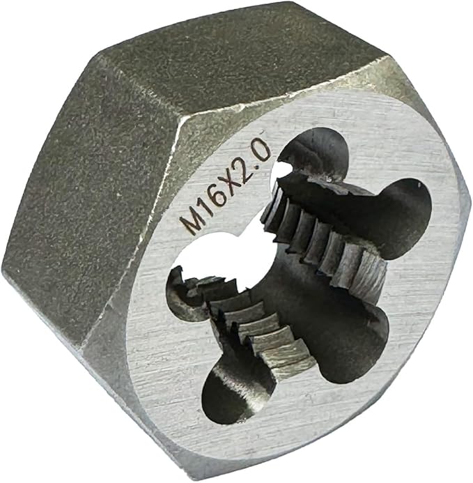 Yamesh M16 x 2 Hex Die Rethreading Die Thread Die Carton Steel For Right Hand