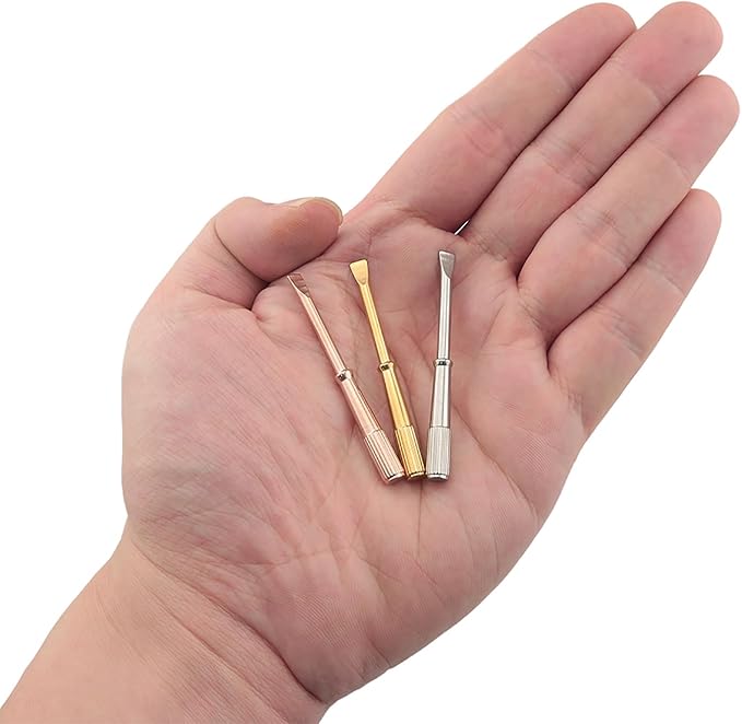 JianLing 3PCS Bracelet Repair Titanium Steel Mini Screwdriver with a blade size of 52x5x4mm for Bracelets Jewelry Screwdriver for Repairing Screws Disassembly Tool Stainless Steel Cross Screwdriver