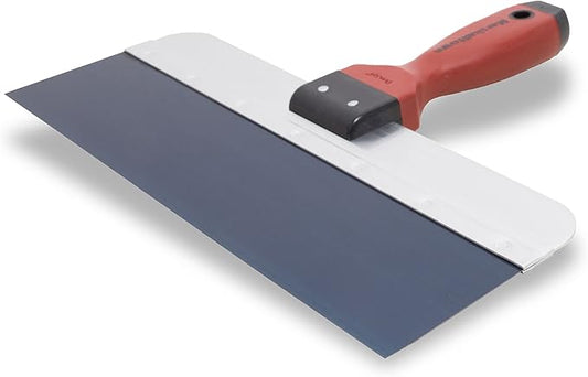 MARSHALLTOWN DuraSoft Taping Knife, 14 Inch Blue Steel Blade, Made in the USA, For Drywall Finishing, 3514D