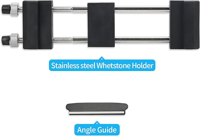 DMD Diamond Sharpening Stone Holder Set with Simple Adjustment Screws Holds the Stone Securely with Diomand Knife Sharpener Stones 訝?Durable Quality and Exquisite Design