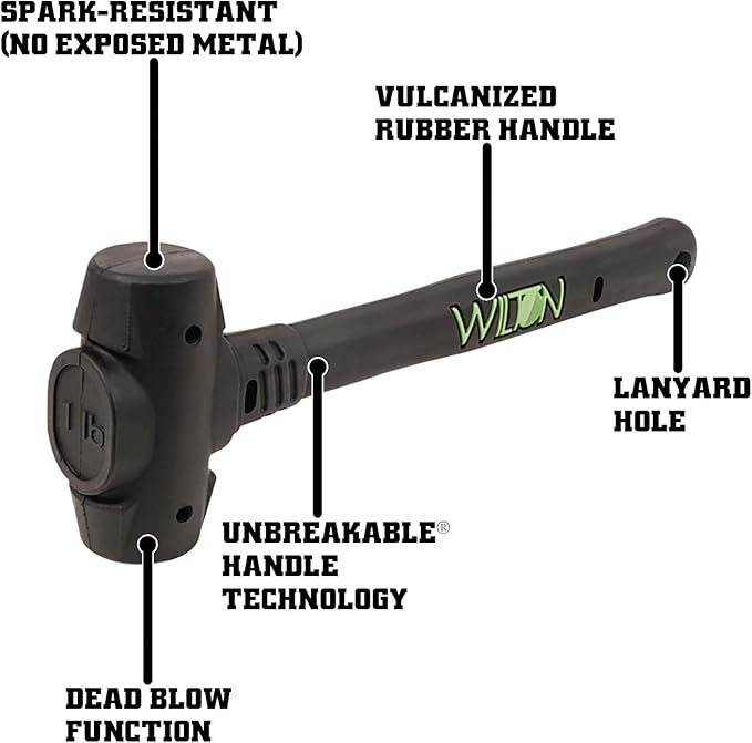 Wilton B.A.S.H 14" Dead Blow Hammer, 1-1/2 Lb Head (55114)
