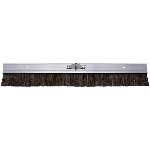 MARSHALLTOWN Aluminum Backed Concrete Broom for Finishing, Horsehair Fibers, 48 Inch, Made in The USA, 428HH