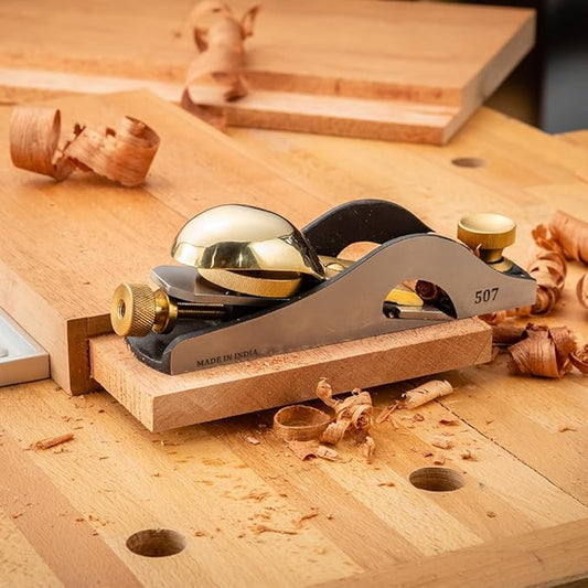 Bench Dog Rabbeting Block Plane – Hand Planer for Wood, Rabbet Plane for Woodworking, Full-Width Blade for Tenons & Clean 90° Corners