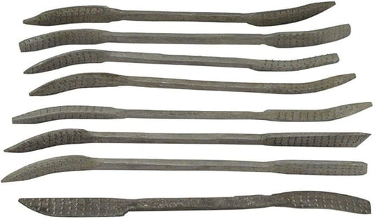 SE Heavy Wood Rasp Riffler File Set - Assorted Files for Rasp Cuts - Wood Shaping Tool - Set of 8 Pcs - 7408WFR