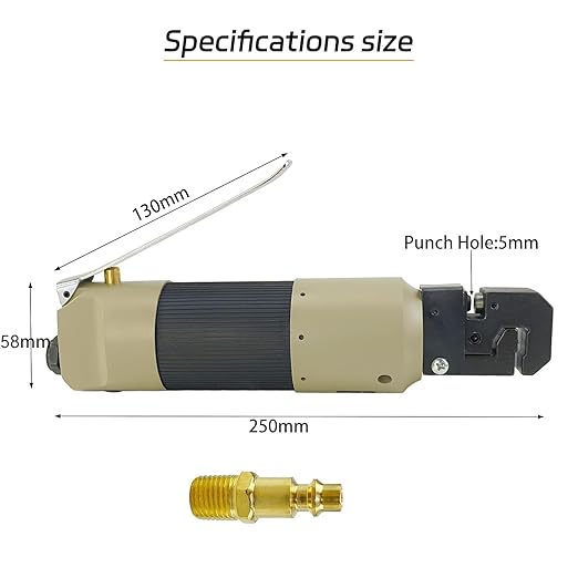 Air Hole Punch and Flange Tool 90PSI 2in1 Flanging Car Repair Air Panel Flange Punch Tool 3/16 inch Pneumatic Hole Puncher Punch Flange Tool