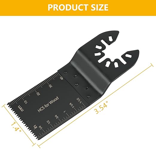 100Pcs Oscillating Saw Blades, Universal Oscillating Tool Blades, Multi Tool Blades Kits for Wood Plastics Metal,Quick Release Blades for Dewalt Ryobi Bosch Milwaukee