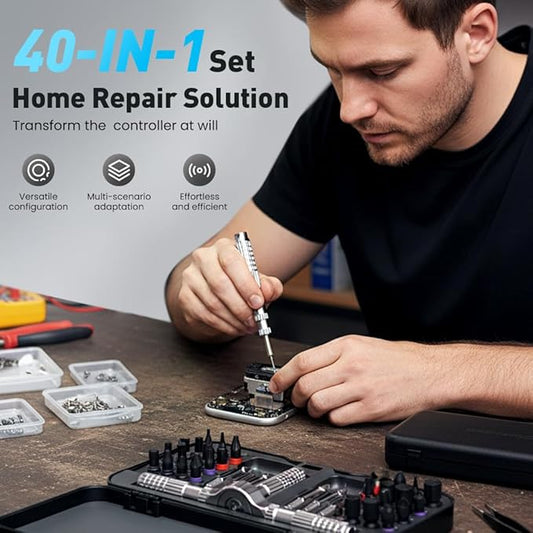 40 in 1 Magnetic Ratchet Screwdriver Set, 2026 New DIY Ratchet Screwdriver Set with T Handle Detachable, Multifunctional Precision Repair Tool Sets With Detachable Handle (60 in 1)