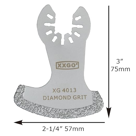 XXGO 20 Pcs Multitool Diamond Blade for Grout Removal Oscillating Tool Masonry Tile Concrete Removing Blades XG8020S