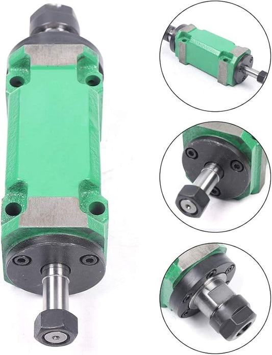 ER20 Collet Chuck Power Head Spindle Power Unit 60mm Cutting/Boring/Milling machine Tool Spindle 750W 0.75KW 1hp Waterproof For Drilling Application (Angle contact (for boring and milling) waterproof)