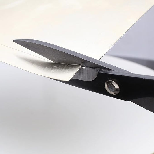 The Beadsmith Plate Shears ??Metal Elements ??Heavy Duty Scissors ??Made of Carbon Steel ??8 Inches/20.3mm Long, 1.75in/44.45mm Cutting Blades ??Cuts Up to 20 Gauge Metal Sheet Stock