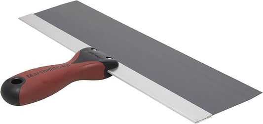 MARSHALLTOWN DuraSoft II Taping Knife, 12 Inch Blue Steel Blade, For Drywall Finishing, 4512D