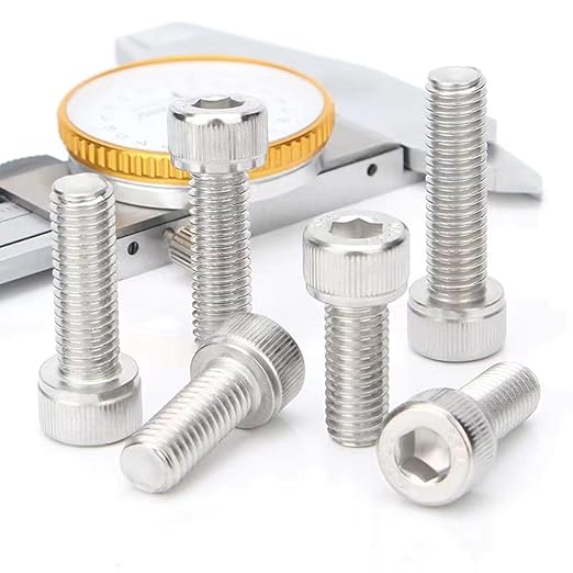 M4-0.7 x 25mm Socket Head Cap Screws Metric, Hex Socket Screw, Allen Socket Drive, 304 Stainless Steel (A2-70), Full Thread, Bright Finish, Machine Thread, DIN912,30 Pcs
