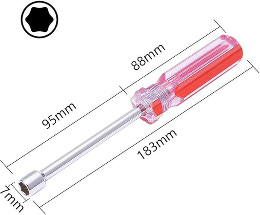 Utoolmart Hexagon Nut Nonslip Handle Hex Socket Wrench Screwdriver Hex Nut Driver (8mm)