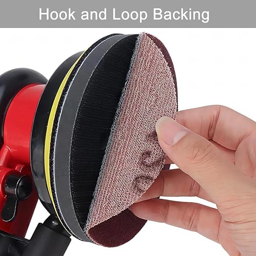 6 Inch 50 Pcs Wet Dry Sanding Discs Hook and Loop, 1000 1500 2000 3000 5000 Assorted Grit Waterproof Sandpaper Silicon Carbide for Random Orbital Sander, Automotive Wood Metal Polishing & Sanding