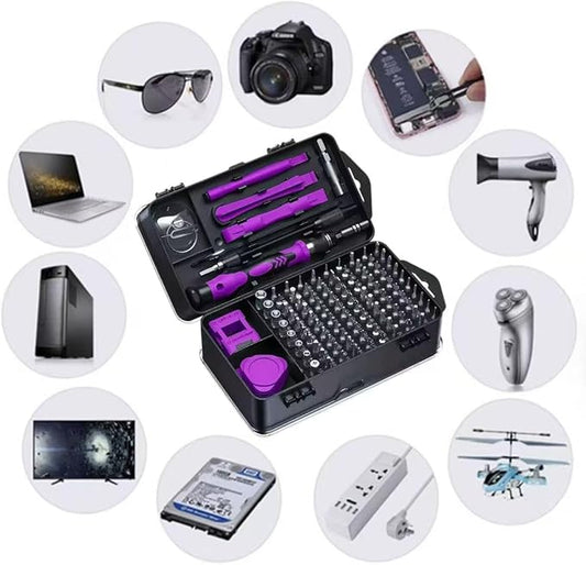 115 in 1 Precision Screwdriver Set, Mini Repair Tool Kit with Torx Triwing Bits, Repair for Computer, Macbook, Laptop, PC, RC, PS5, iphone, Electronics, XBOX,