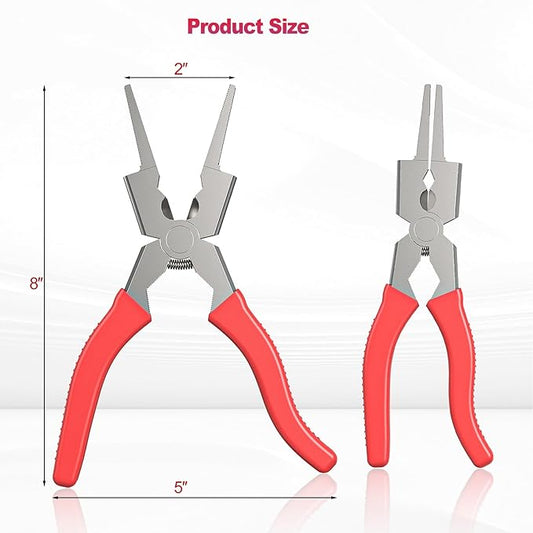 Welding Mig Pliers, 8" Welidng Pliers with Ergonomic Handle, Multi-Functional High Carborn Steel Tool for Welding and Electrical