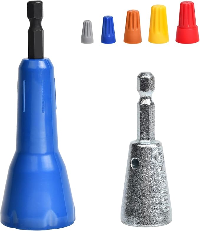 ANGELSWORD Wire Stripper & Wire Twister Tool for Drill, Wire Stripping Tool & Wire Twister, Colorful, 2 PC