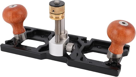 Fabater Router Plane, Handheld Adjustable Woodcraft Trimming Tool, Aluminum Alloy Depth Stop Planer, Slotting Hand Planer for Woodworking